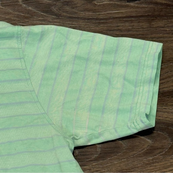 Peter Millar Men’s Green Striped Short Sleeve Polo Size Large - Picture 3 of 8